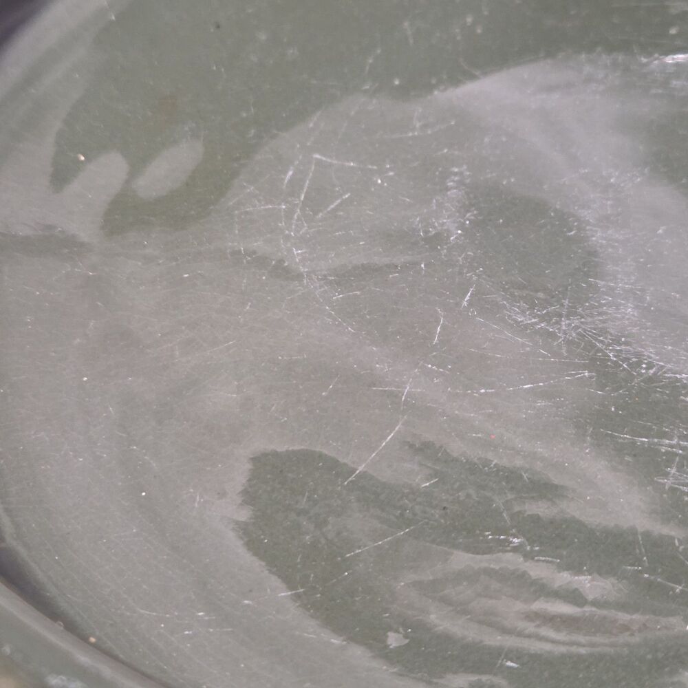 Weller Pottery Green Rosemont Large Shallow Tri-Foot Flower Bowl Plant Dish - Picture 7 of 13